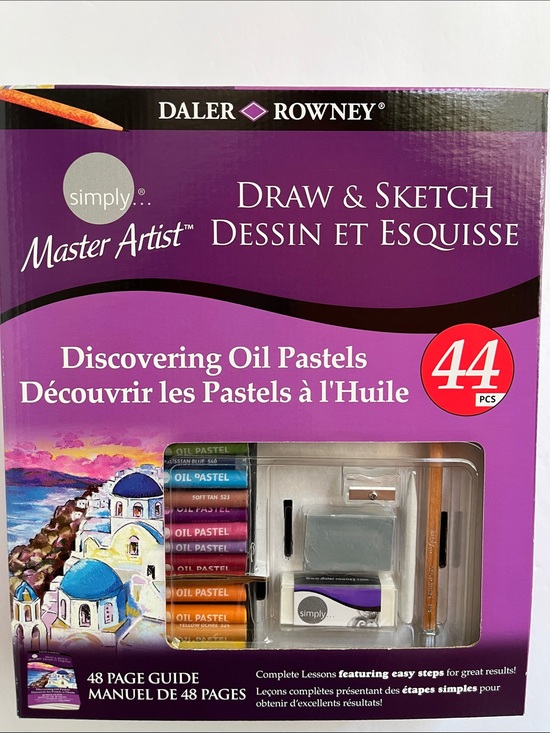 Other - Daler-Rowney Simply Master Artist Draw & Sketch Oil Pastel Set 44 Pieces NWT